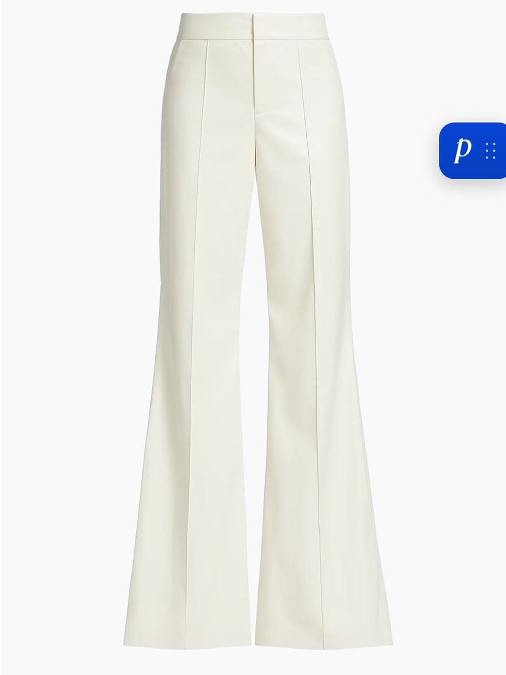 Alice + Olivia Dylan Faux Leather Flare Trousers